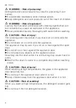 Preview for 8 page of Siemens WM14N23BDN User Manual And Installation Instructions