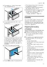 Предварительный просмотр 31 страницы Siemens WM14N23EDN User Manual And Installation Instructions