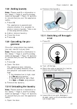 Preview for 43 page of Siemens WM14PIHDN User Manual And Installation Instructions