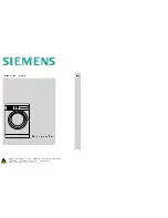 Preview for 10 page of Siemens WM14S791ME Instruction Manual