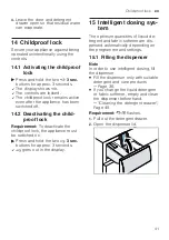 Preview for 41 page of Siemens WM14SE9DN User Manual And Installation Instructions