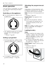 Предварительный просмотр 38 страницы Siemens WM14SO8DN User Manual And Assembly Instructions