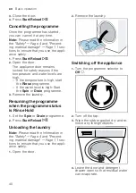 Предварительный просмотр 40 страницы Siemens WM14SO8DN User Manual And Assembly Instructions