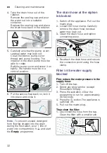 Предварительный просмотр 32 страницы Siemens WM14T680GC Instruction Manual And Installation Instructions