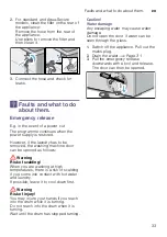 Предварительный просмотр 33 страницы Siemens WM14T680GC Instruction Manual And Installation Instructions