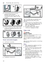 Предварительный просмотр 42 страницы Siemens WM14T680GC Instruction Manual And Installation Instructions