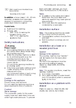 Preview for 13 page of Siemens WM14T761BY Instruction Manual And Installation Instructions