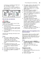 Preview for 17 page of Siemens WM14T790GB Instruction Manual And Installation Instructions