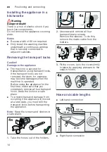 Preview for 14 page of Siemens WM14T790HK Instruction Manual And Installation Instructions