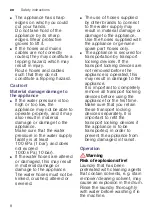 Preview for 8 page of Siemens WM14U940 Series Instruction Manual And Installation Instruction