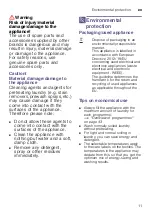 Preview for 11 page of Siemens WM14U940 Series Instruction Manual And Installation Instruction