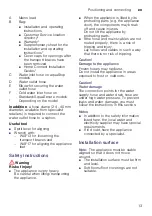 Preview for 13 page of Siemens WM14U940 Series Instruction Manual And Installation Instruction