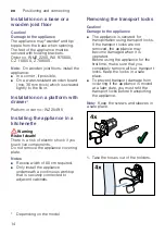 Preview for 14 page of Siemens WM14U940 Series Instruction Manual And Installation Instruction