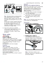 Preview for 17 page of Siemens WM14U940 Series Instruction Manual And Installation Instruction