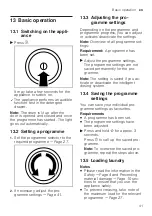 Предварительный просмотр 41 страницы Siemens WM14UPH1ES User Manual And Installation Instructions