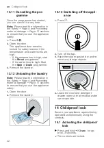 Предварительный просмотр 42 страницы Siemens WM14UQ92GB User Manual And Installation Instructions