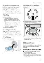 Preview for 41 page of Siemens WM14UQ9XES User Manual And Installation Instructions