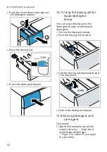 Предварительный просмотр 42 страницы Siemens WM14UR00NL User Manual And Installation Instructions