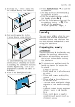 Предварительный просмотр 33 страницы Siemens WM14US60EU User Manual And Assembly Instructions