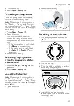 Предварительный просмотр 39 страницы Siemens WM14US60EU User Manual And Assembly Instructions