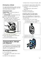 Предварительный просмотр 61 страницы Siemens WM14US60EU User Manual And Assembly Instructions