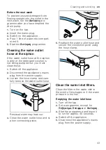 Предварительный просмотр 43 страницы Siemens WM14UT08GR User Manual And Assembly Instructions