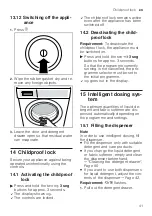 Предварительный просмотр 41 страницы Siemens WM14VKH1ES User Manual And Installation Instructions