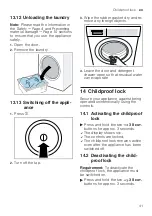 Предварительный просмотр 41 страницы Siemens WM14VM69GR User Manual And Installation Instructions