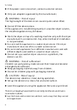 Preview for 6 page of Siemens WM14VMH0NL User Manual And Installation Instructions