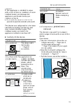 Preview for 15 page of Siemens WM14VMH0NL User Manual And Installation Instructions