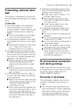 Preview for 11 page of Siemens WM14VMH9GB User Manual And Installation Instructions