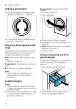 Preview for 34 page of Siemens WM14VMH9GB User Manual And Installation Instructions