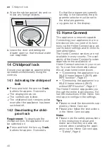 Preview for 40 page of Siemens WM14VMHADN User Manual And Installation Instructions