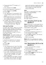 Preview for 43 page of Siemens WM14VMHADN User Manual And Installation Instructions