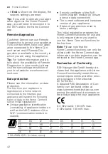 Preview for 42 page of Siemens WM14VPH9GB User Manual And Installation Instructions