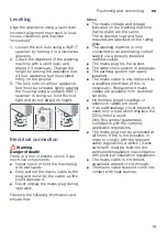 Предварительный просмотр 19 страницы Siemens WM14W447DN Instruction Manual And Installation Instructions