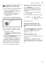 Предварительный просмотр 39 страницы Siemens WM14W447DN Instruction Manual And Installation Instructions