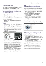 Preview for 27 page of Siemens WM14W59AGR Instruction Manual And Installation Instructions