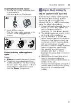 Предварительный просмотр 51 страницы Siemens WM14W640IL Instruction Manual And Installation Instructions