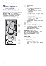 Предварительный просмотр 14 страницы Siemens WM14W768DN Instruction Manual And Installation Instruction