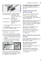 Предварительный просмотр 39 страницы Siemens WM14W768DN Instruction Manual And Installation Instruction