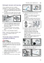 Предварительный просмотр 45 страницы Siemens WM14W768DN Instruction Manual And Installation Instruction