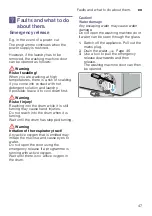 Предварительный просмотр 47 страницы Siemens WM14W768DN Instruction Manual And Installation Instruction