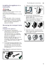 Предварительный просмотр 15 страницы Siemens WM14W790AU Instruction Manual And Installation Instructions