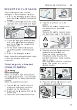 Предварительный просмотр 45 страницы Siemens WM14W790AU Instruction Manual And Installation Instructions