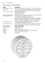 Предварительный просмотр 54 страницы Siemens WM14W790AU Instruction Manual And Installation Instructions