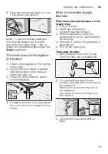 Предварительный просмотр 43 страницы Siemens WM14W790IN Instruction Manual And Installation Instructions