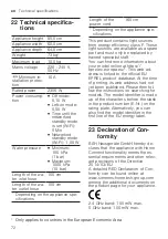 Preview for 72 page of Siemens WM14XEH1GR User Manual And Installation Instructions