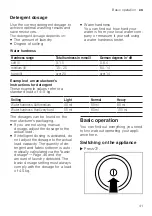 Предварительный просмотр 41 страницы Siemens WM14XEH4GB User Manual And Assembly Instructions