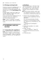 Preview for 12 page of Siemens WM14XMH0EU User Manual And Installation Instruction